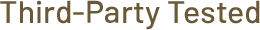 Third-Party Tested